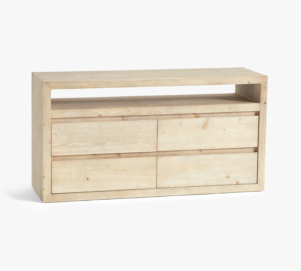 Folsom Wood 4-Drawer Dresser, Desert Pine - Image 6