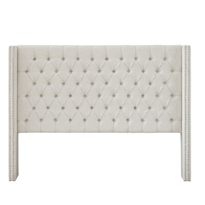 Candice Upholstered Wingback Headboard- King - Image 0