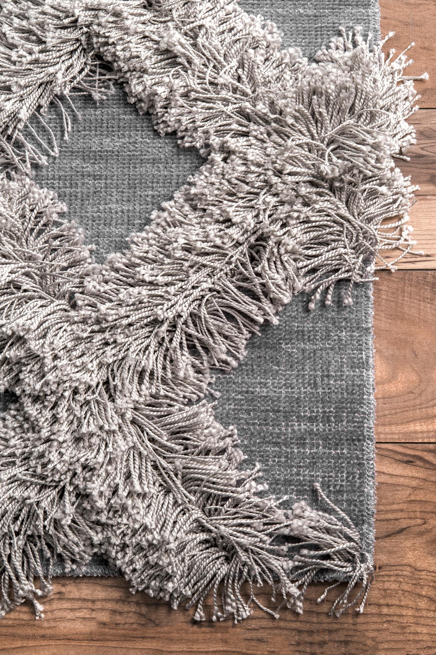 Francene Diamond Trellis Shaggy Area Rug - Image 2