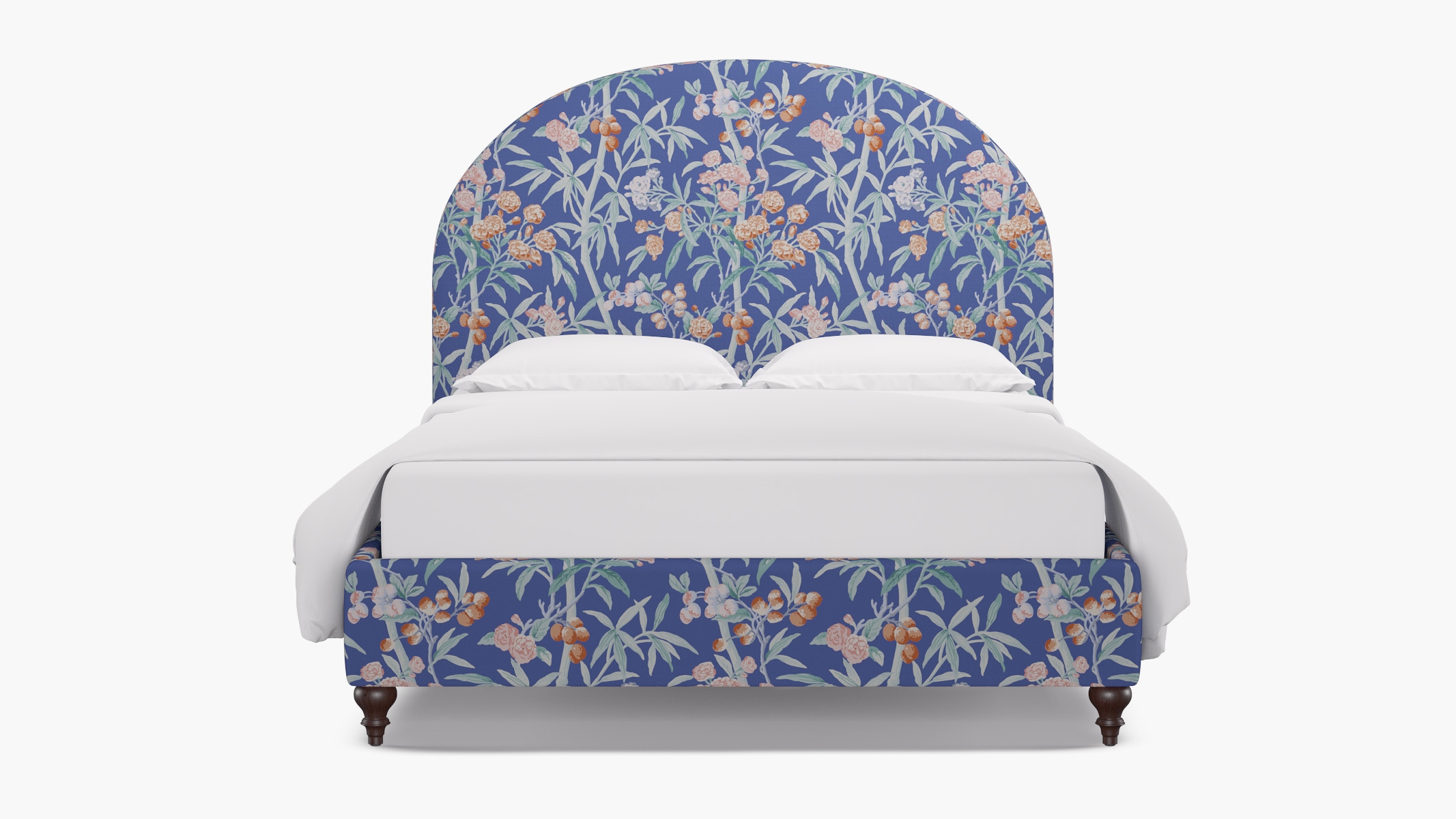 Demilune Bed, Lapis Lanai, Espresso Traditional Turned Leg, Twin - Image 0