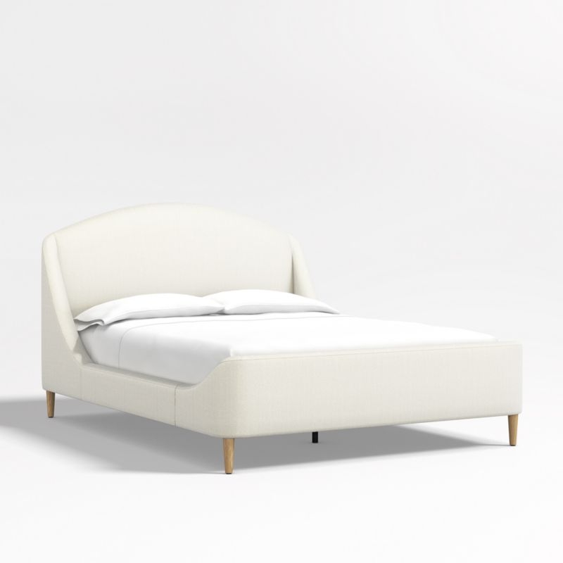 Lafayette Ivory Upholstered Queen Bed - Image 1