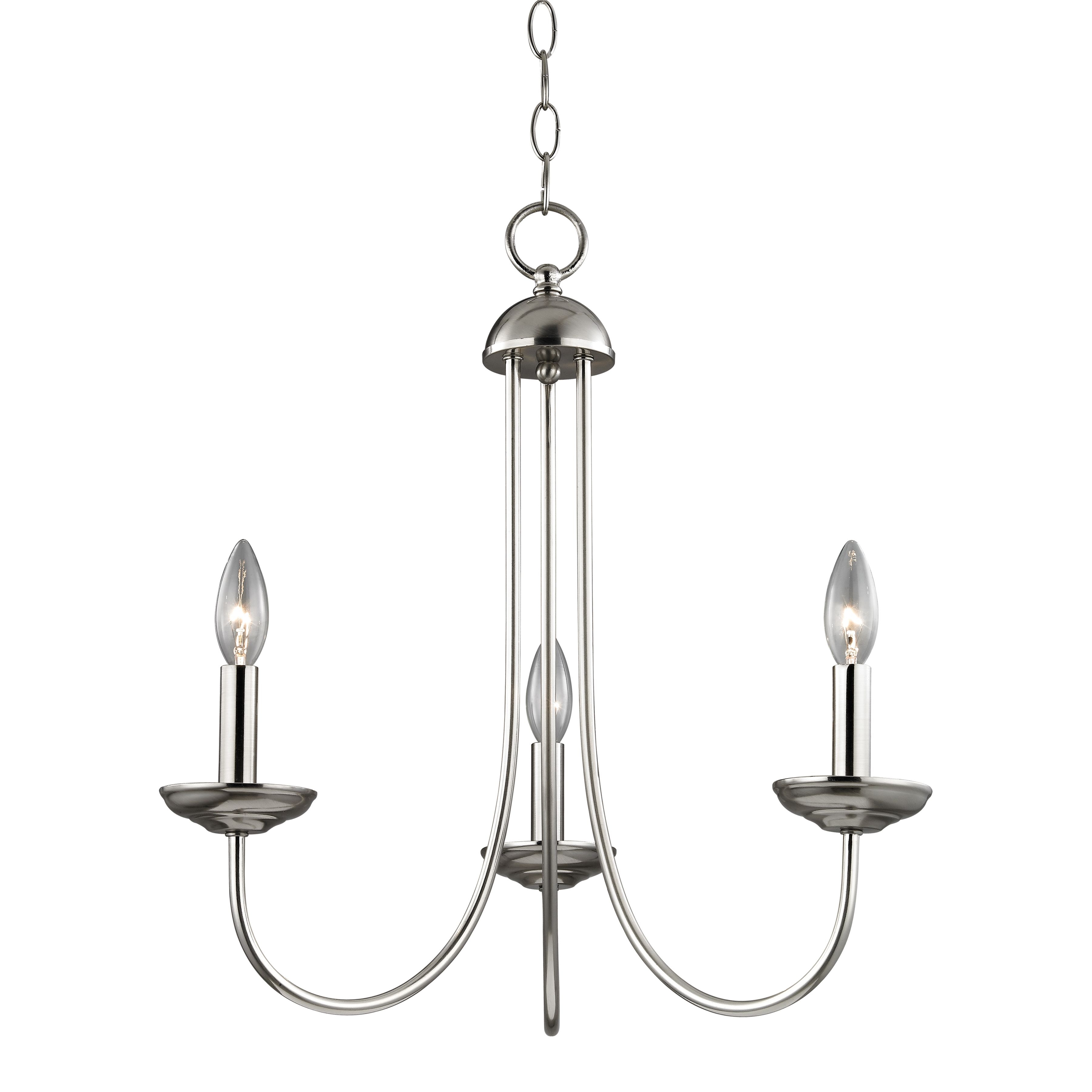 Williamsport 20'' Wide 3-Light Chandelier - Brushed Nickel - Image 0