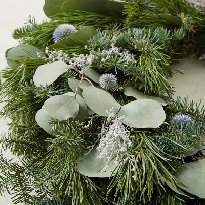 Winter Greens Wreath, 26" - Image 2