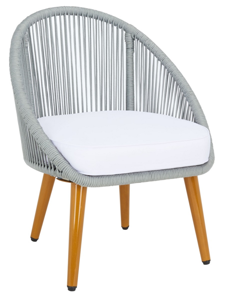 Halcott 4Pc Living Set - Grey / White - Safavieh - Image 7