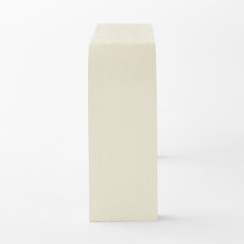 Crescent 52" Ivory Resin Console Table - Image 2