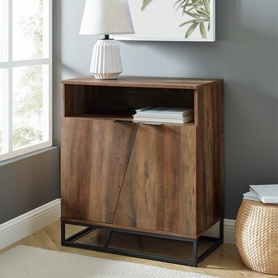 Fritch Contemporary Asymmetrical Angled Door Accent Cabinet - Image 0