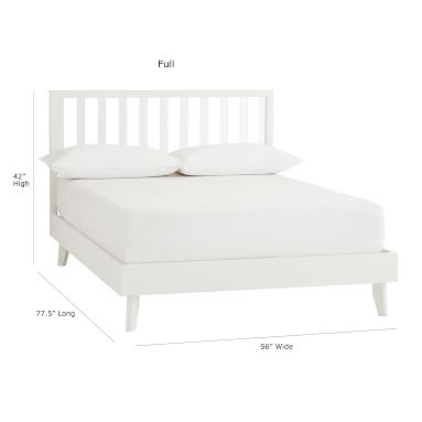 Sloan Platform Bed, Simply White, Full - Image 3