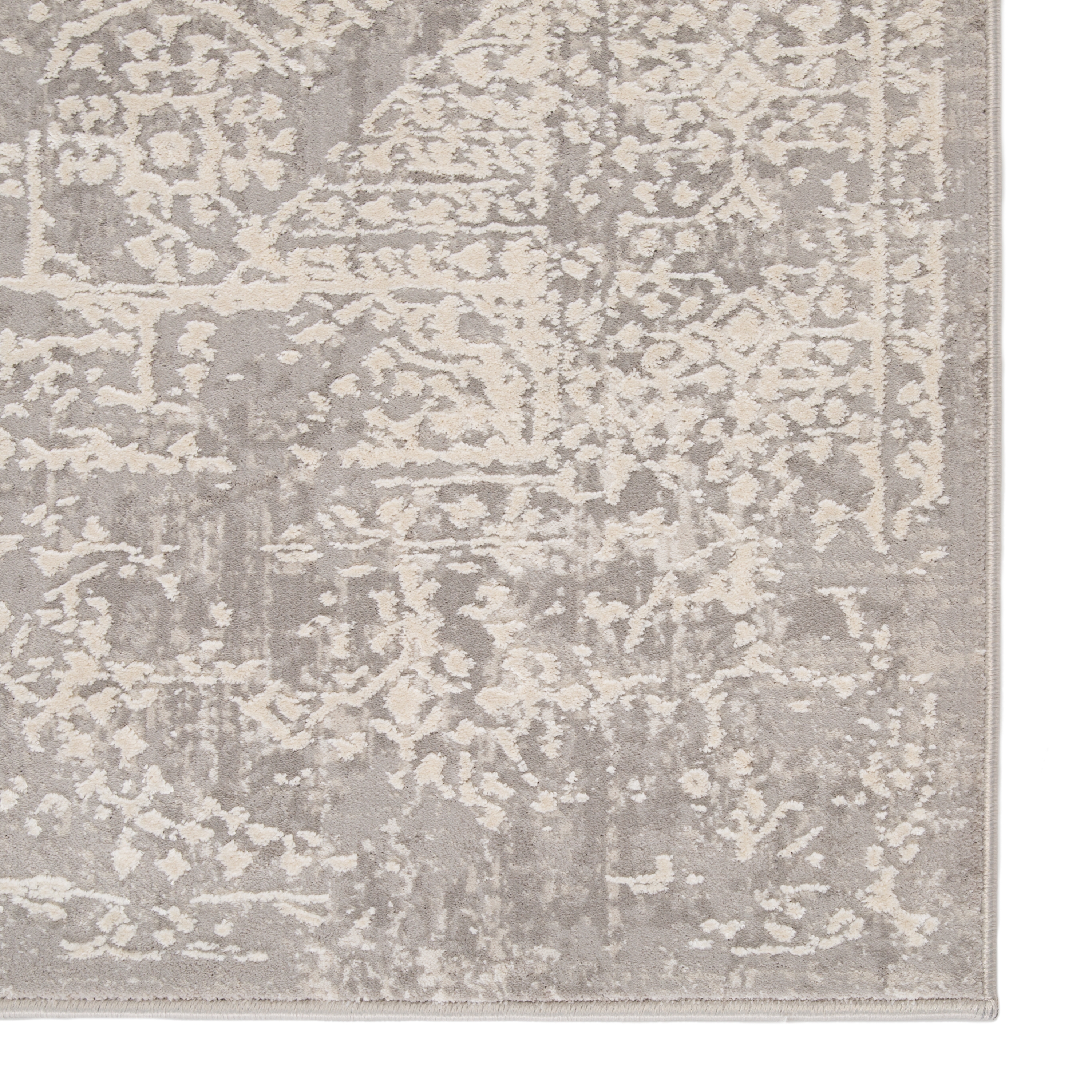 Lianna Abstract Gray/ White Area Rug (7'6" X 9'6") - Image 3