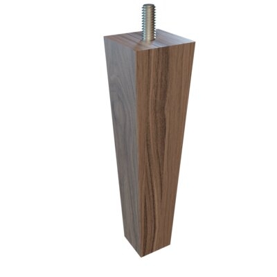 6" Square Tapered Walnut Leg With Clear Finish (Pack Of 4) - Image 0