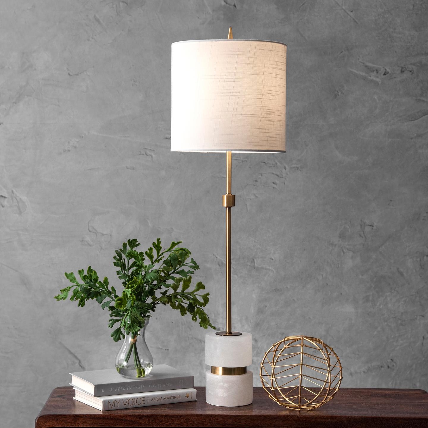 Charlotte 31"  Marble Table Lamp - Image 1