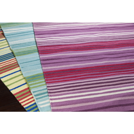 Happy Cottage Purple Indoor 2' x 3' Handmade Rug - Image 0