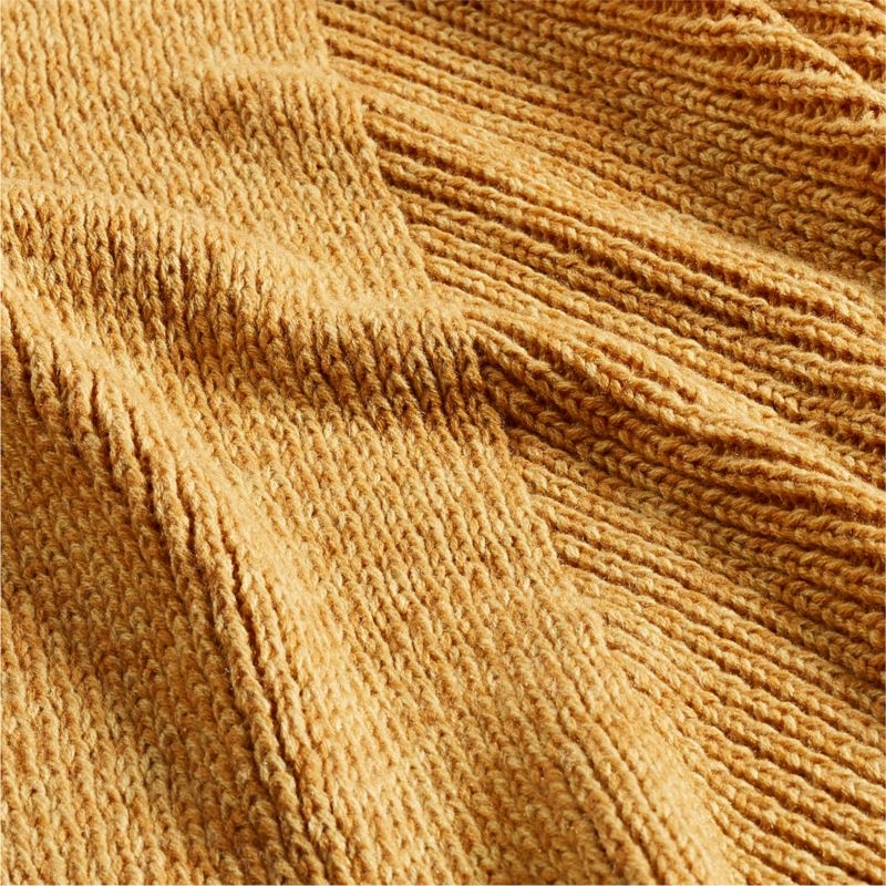 Equinox 70"x55" Tupelo Honey Sweater Knit Throw Blanket - Image 1