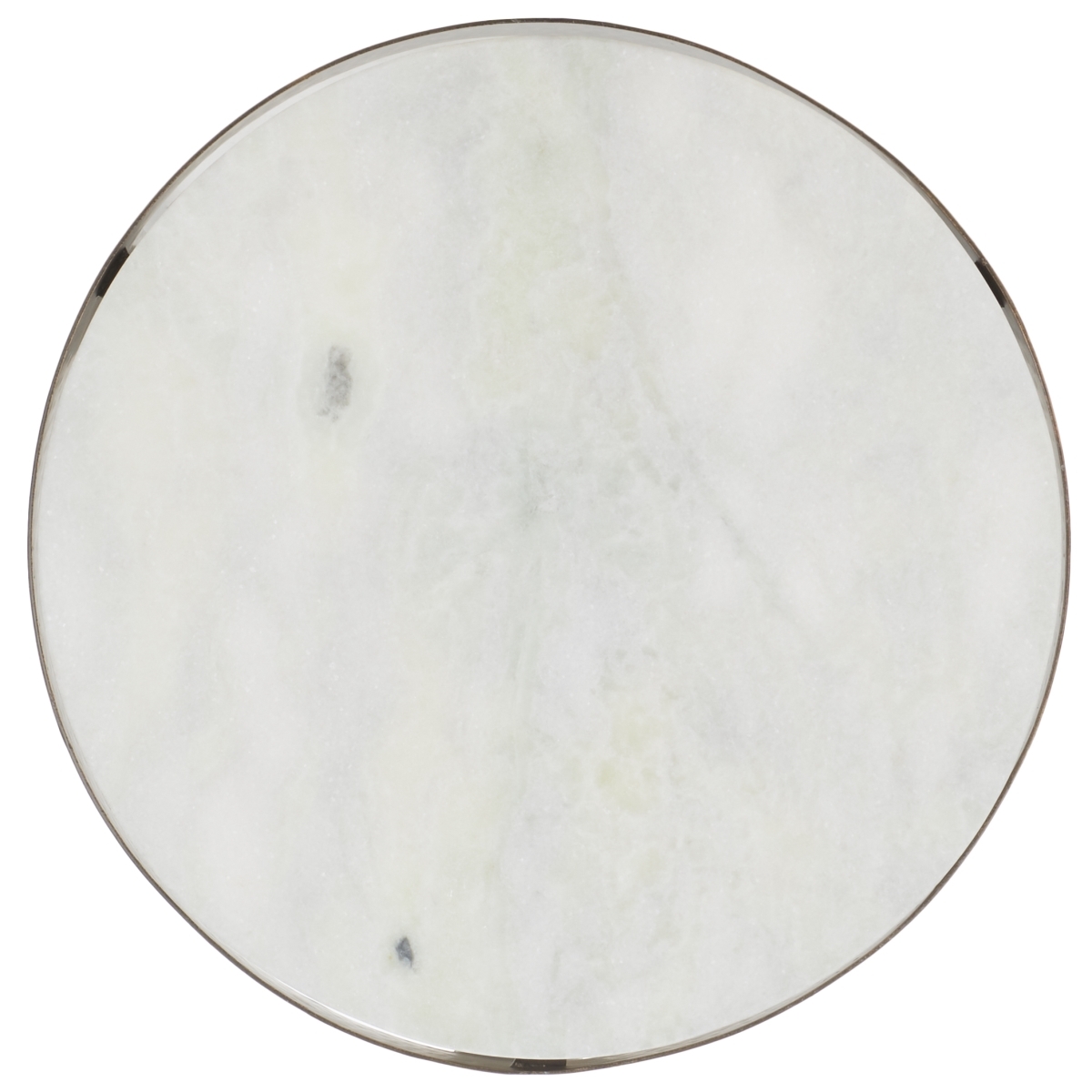 Triss Round Accent Table - White Marble / Antique Brass - Safavieh - Image 5