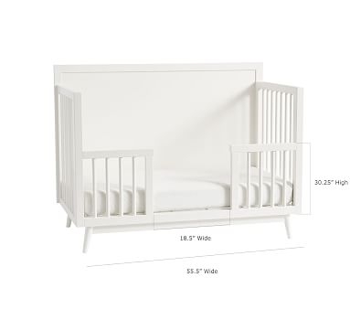 west elm x pbk Mid Century 4-in-1 Toddler Bed Conversion Kit, Acorn, UPS - Image 4