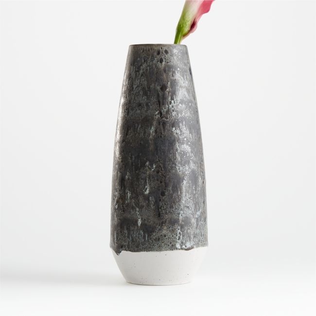Eli White and Grey Vase - Image 0