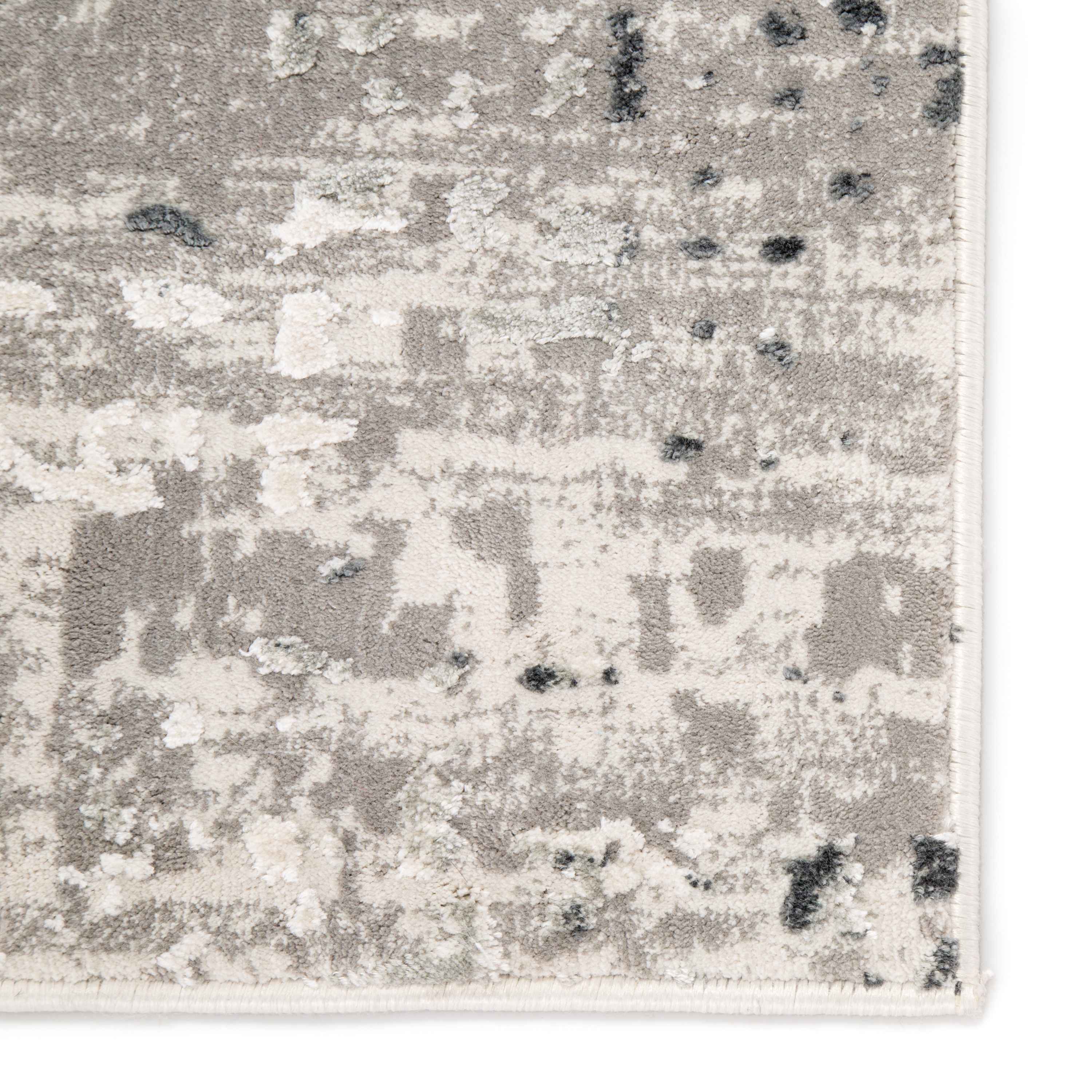 Cian Abstract Gray/ Ivory Area Rug (4'X6') - Image 3