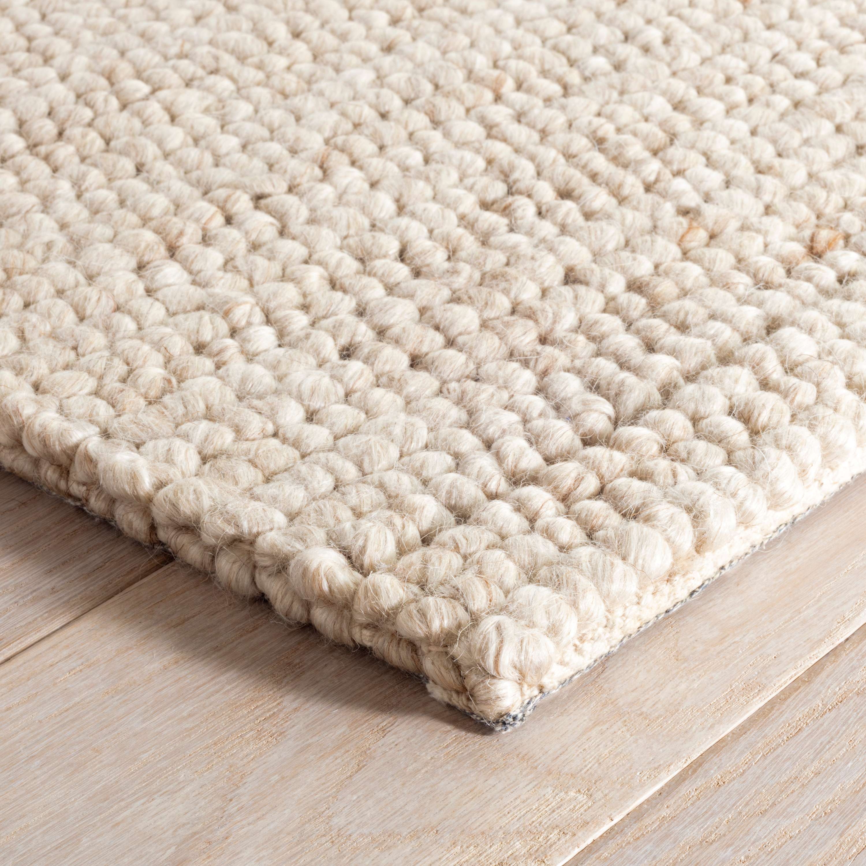 Niels Latte Handwoven Wool/Viscose Rug - Image 3