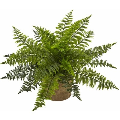 14" Artificial Fern Plant in Planter - Image 0