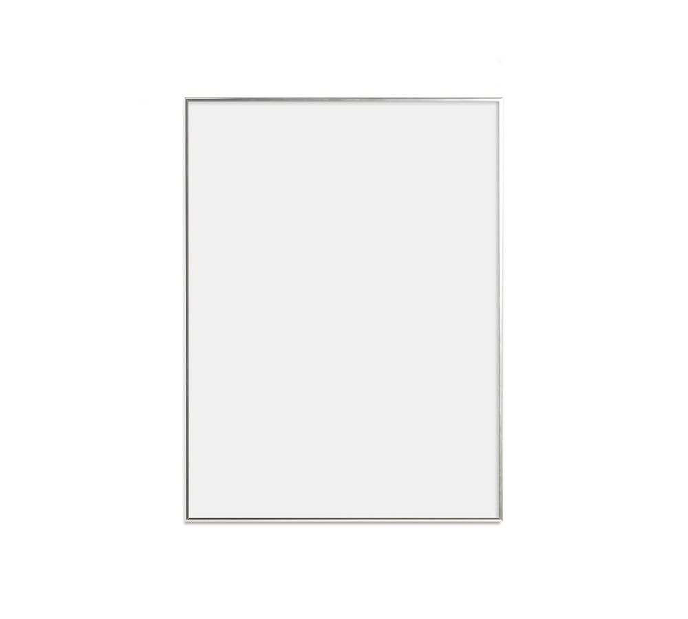 Thin Metal Gallery Frame, No Mat, 18x24 - Bright Silver - Image 0