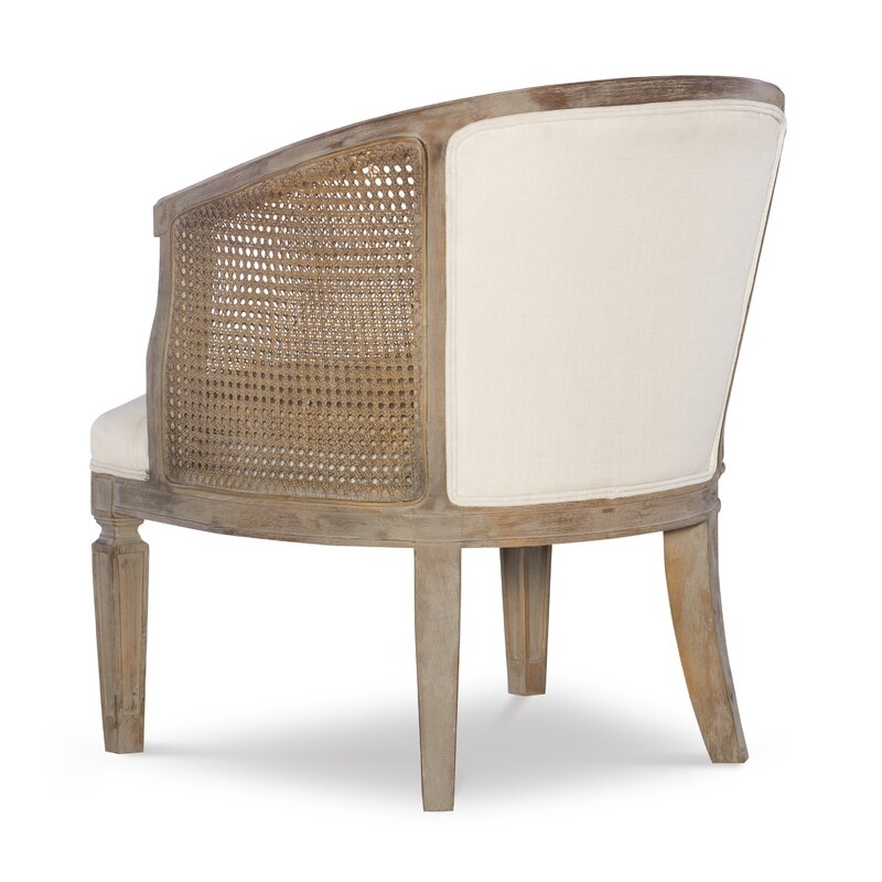 Wrentham 27.25" Wide Linen Barrel Chair - Image 6