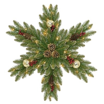 Dunhill Fir 32" Lighted Wreath - Image 0