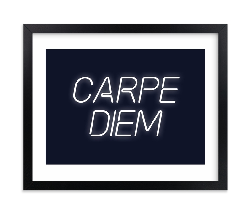 Neon Carpe Diem Open Edition Fine Art Print - Image 0