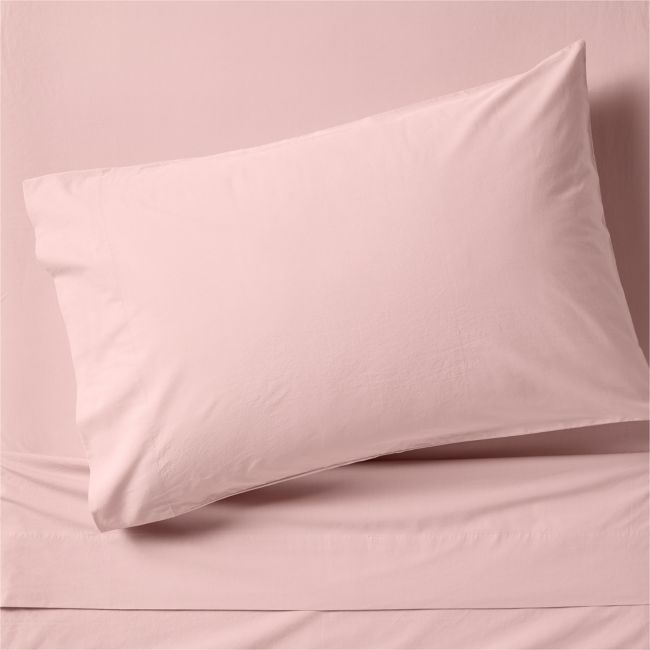 Cozy Cloud Orchid Rose Washed Organic Cotton Kids Twin Sheet Set - Image 0