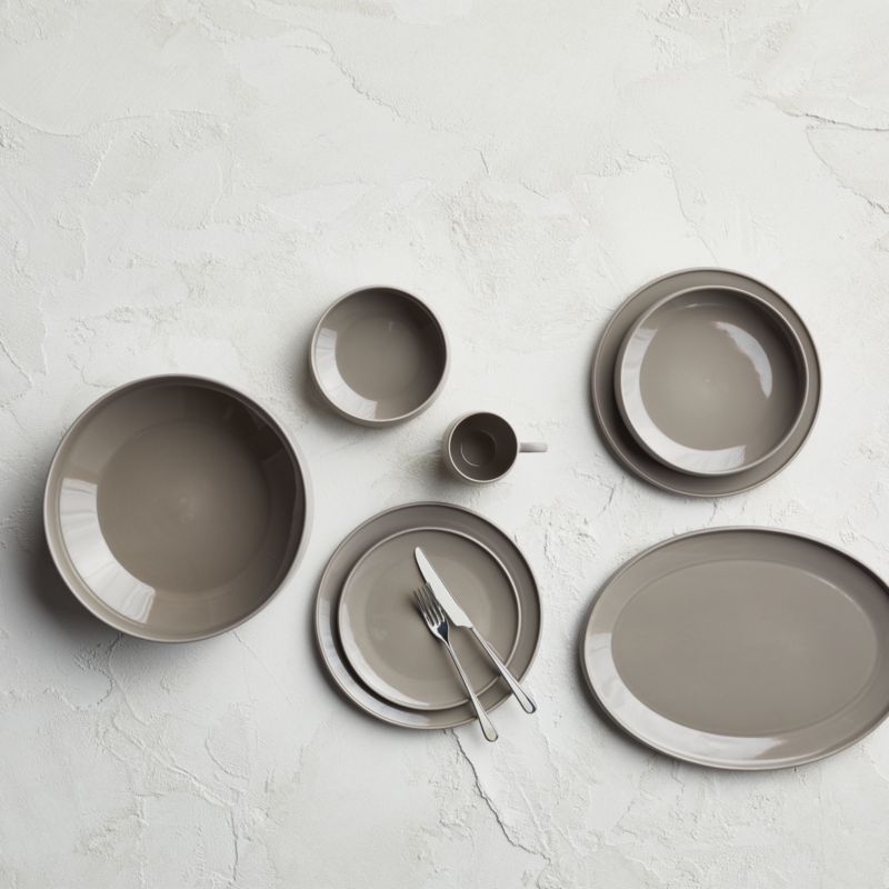 Tour Taupe Porcelain Cereal Bowls, Set of 8 - Image 3