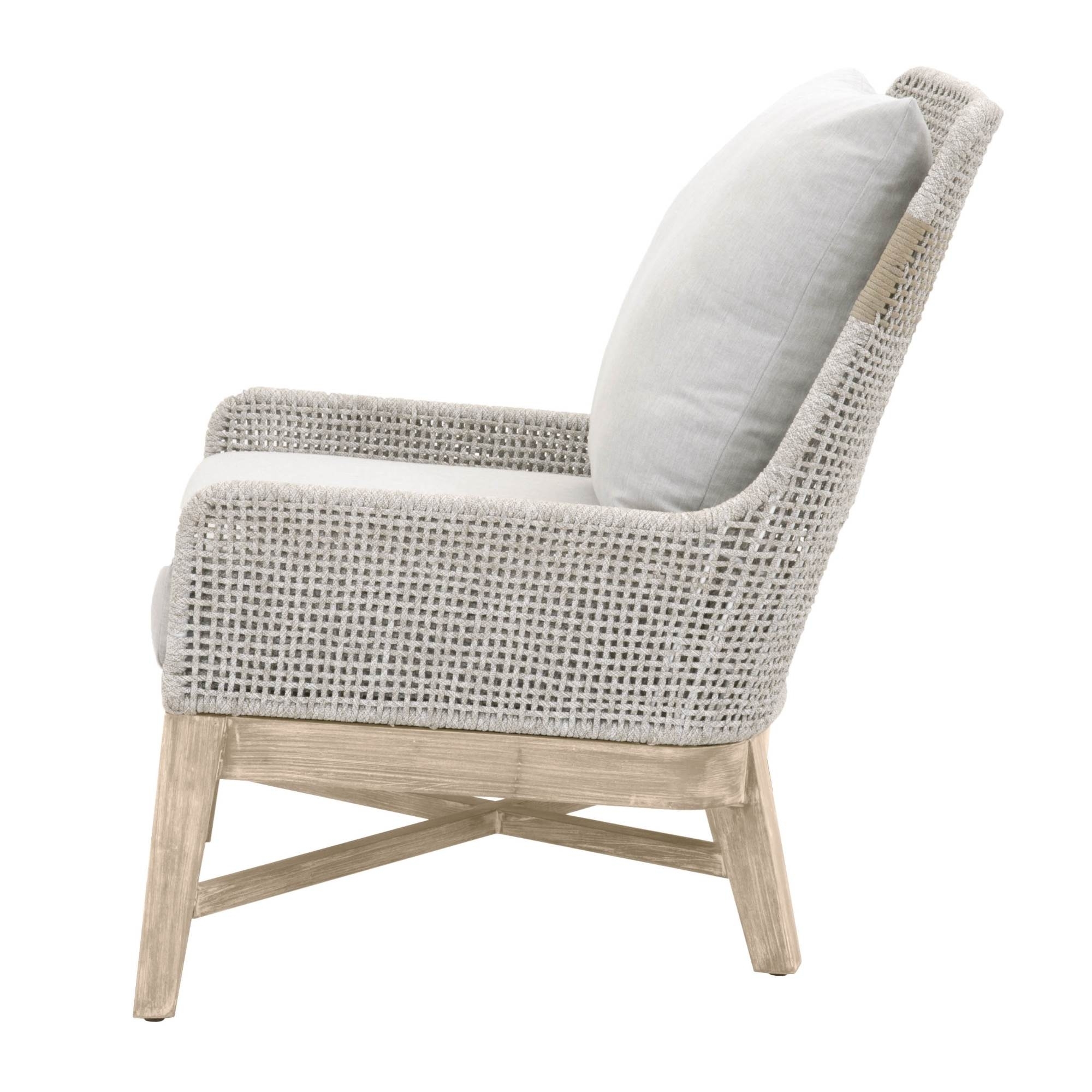 Panorama Indoor/Outdoor Club Chair, White Taupe - Image 2