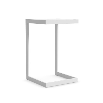 Santa Barbara Metal C Table, White - Image 1
