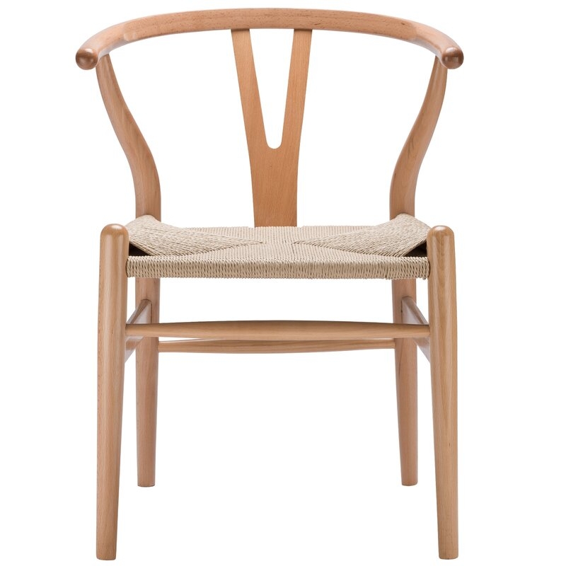 Dayanara Solid Wood Slat Back Side Chair, Natural - Image 0