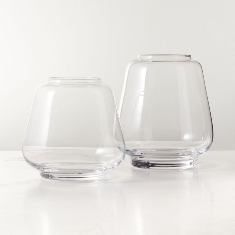 Gio Small Glass Hurricane Candle Holder - Image 1