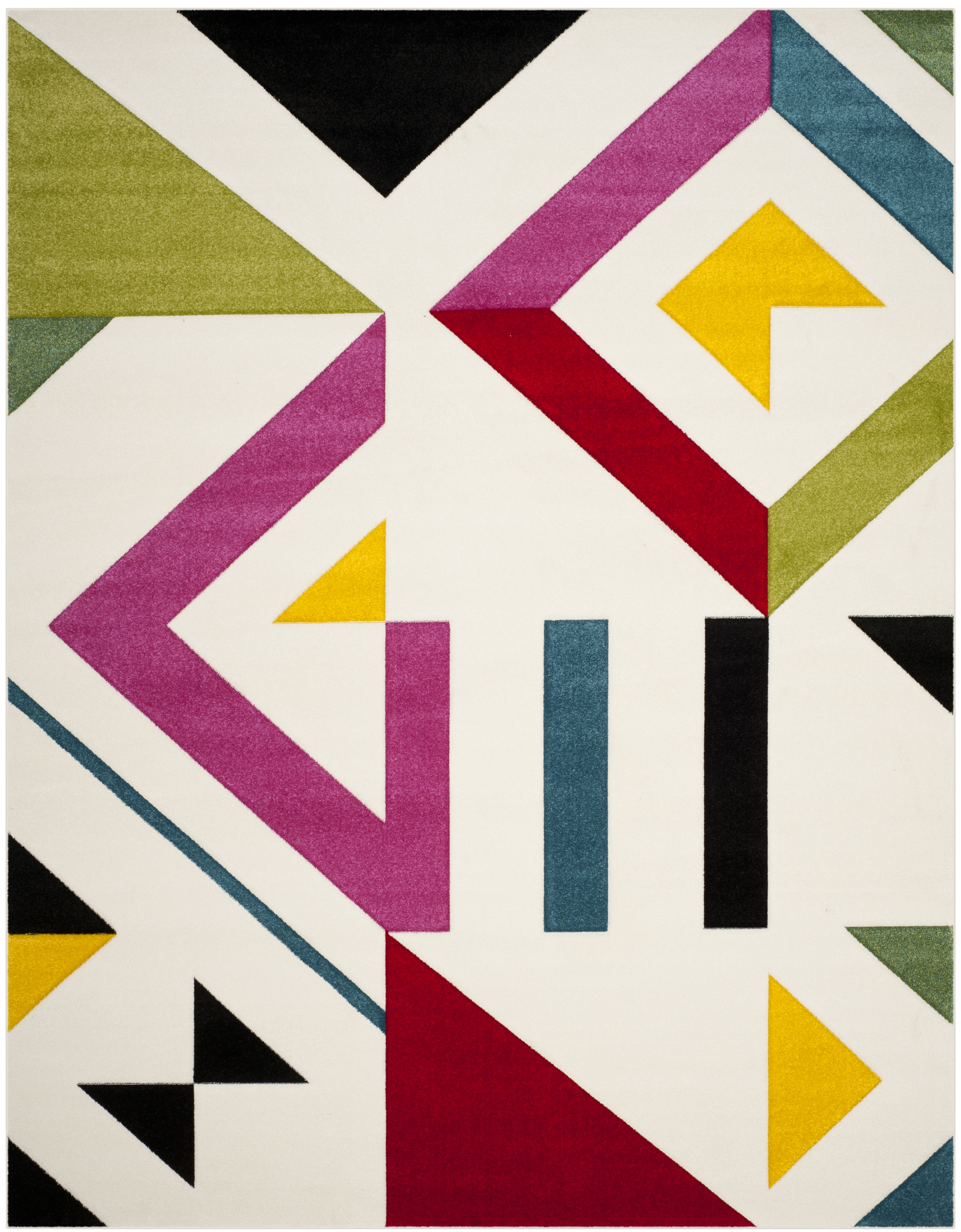 Arlo Home Woven Area Rug, HLW700A, Ivory/Rose,  8' X 10' - Image 0