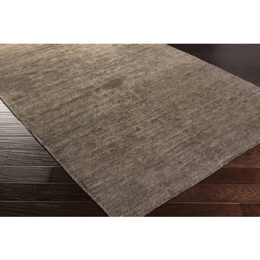 Gilded Brown Indoor 5' x 8' Handmade Rug - Image 1