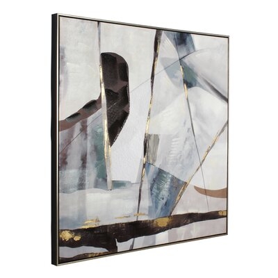 Kimmy Abstract Artwork On Canvas With Frame - Image 0