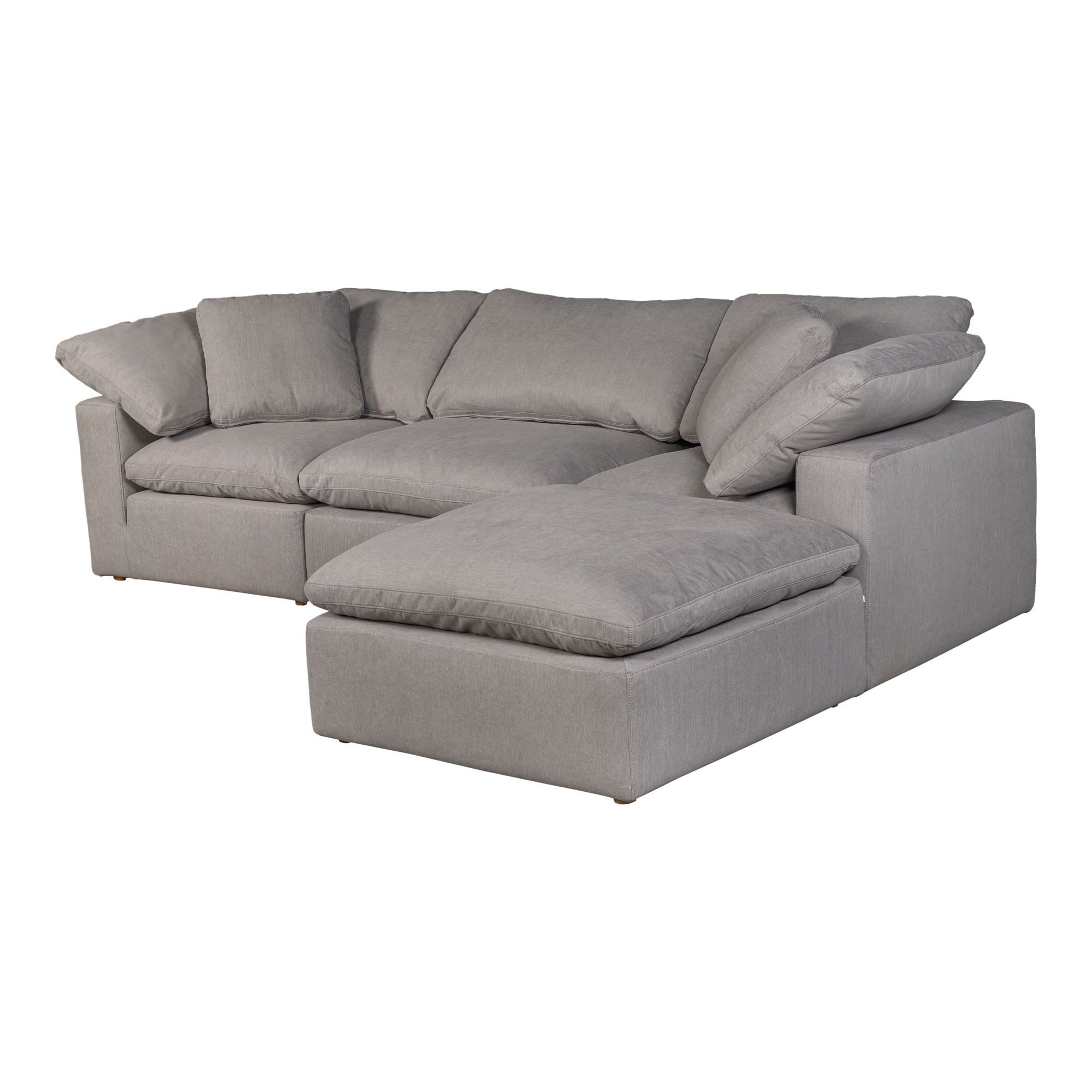 Terra Condo Lounge Modular Sectional Light Grey - Image 1