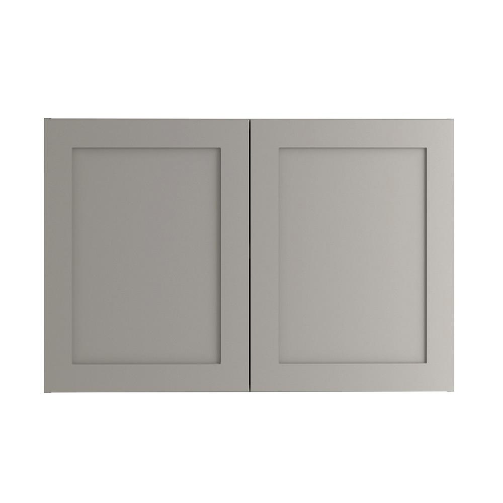 Cambridge Assembled Refrigerator Wall Cabinet in Gray - Image 0