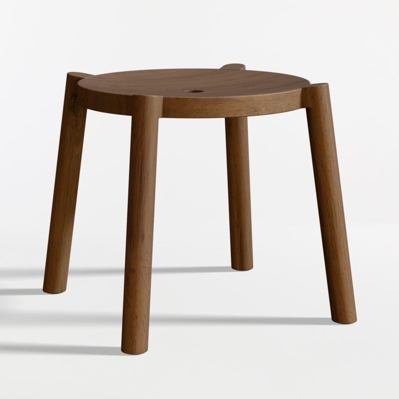 Set of 2 Bonnie Deep Brown Kids Stackable Play Stool - Image 3