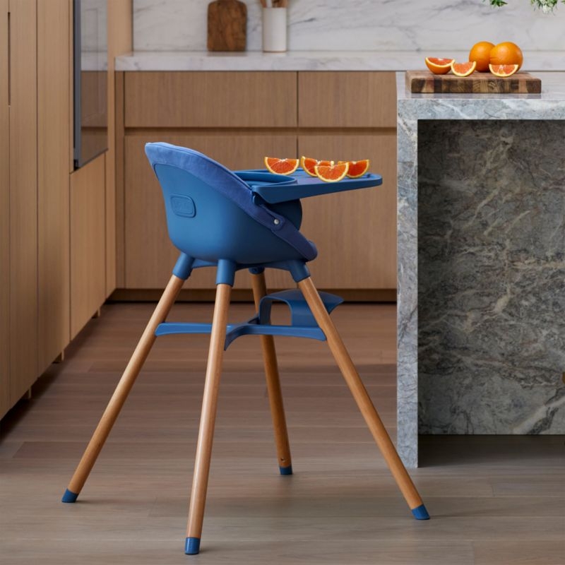 Lalo The Chair 3-in-1 Blueberry Blue Baby High Chair - Image 3