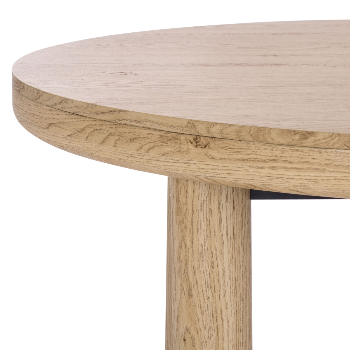 Detroitee Round Dining Table - Oak - Safavieh - Image 2