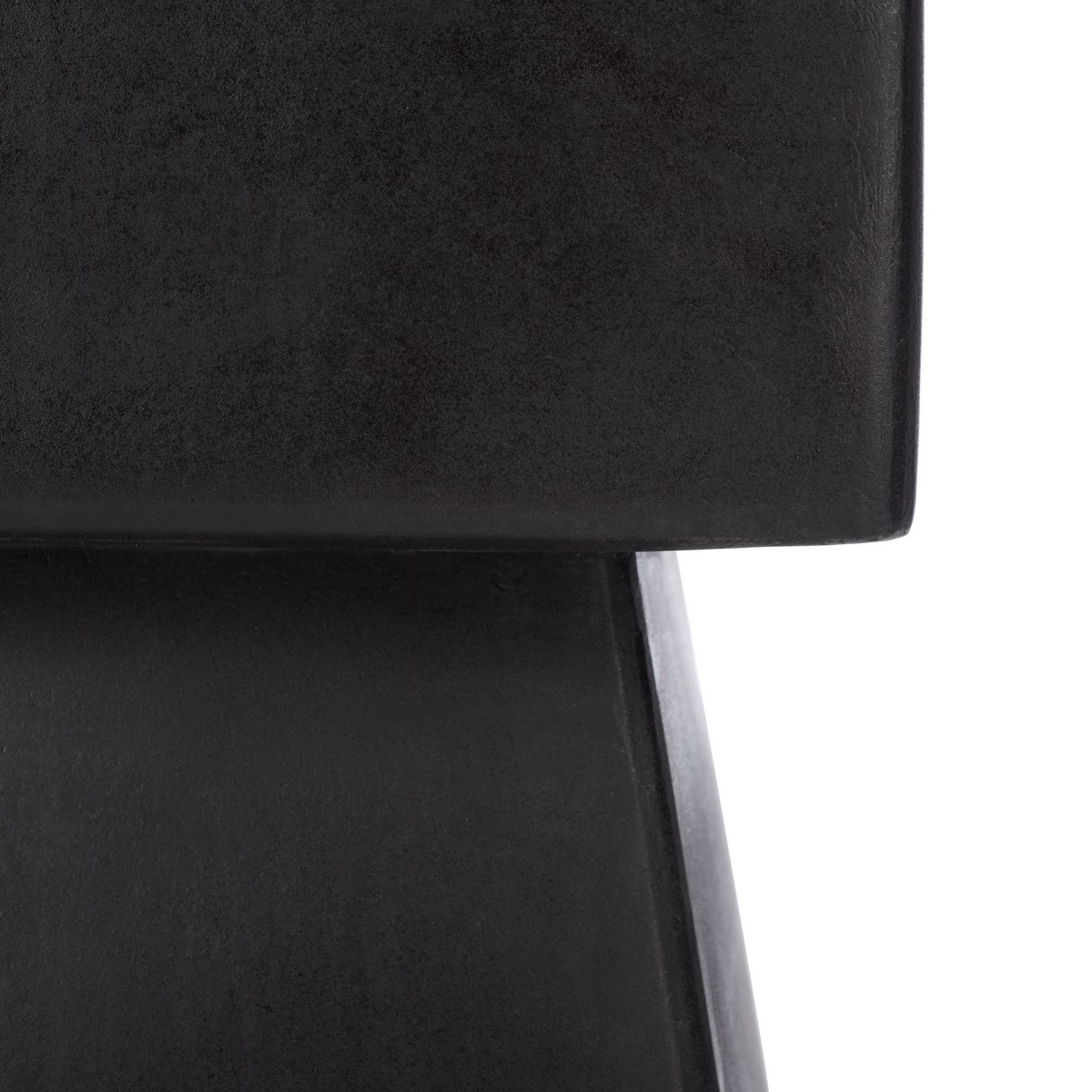 Zen In/Outdoor Accent Stool - Black - Safavieh - Image 3