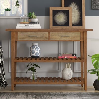 Hickin 43.2" Solid Wood Console Table - Image 0