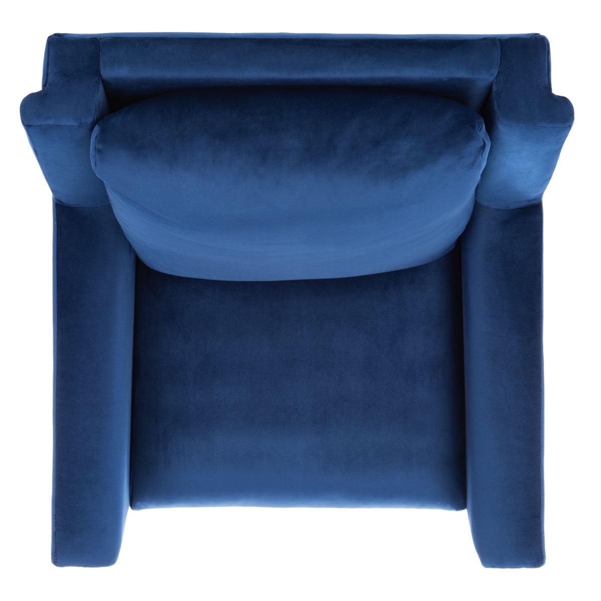 Astrid Mid Century Arm Chair - Navy / Natural - Safavieh - Image 4