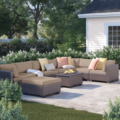 Fernando 9 Piece Sectional Seating Group with Cushions - Image 0