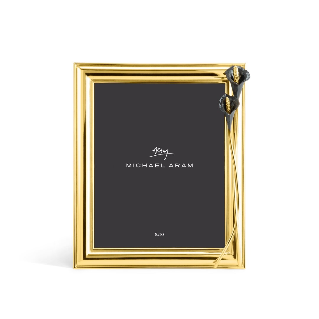 Michael Aram Metal Single Picture Frame in Black/Gold - Image 0