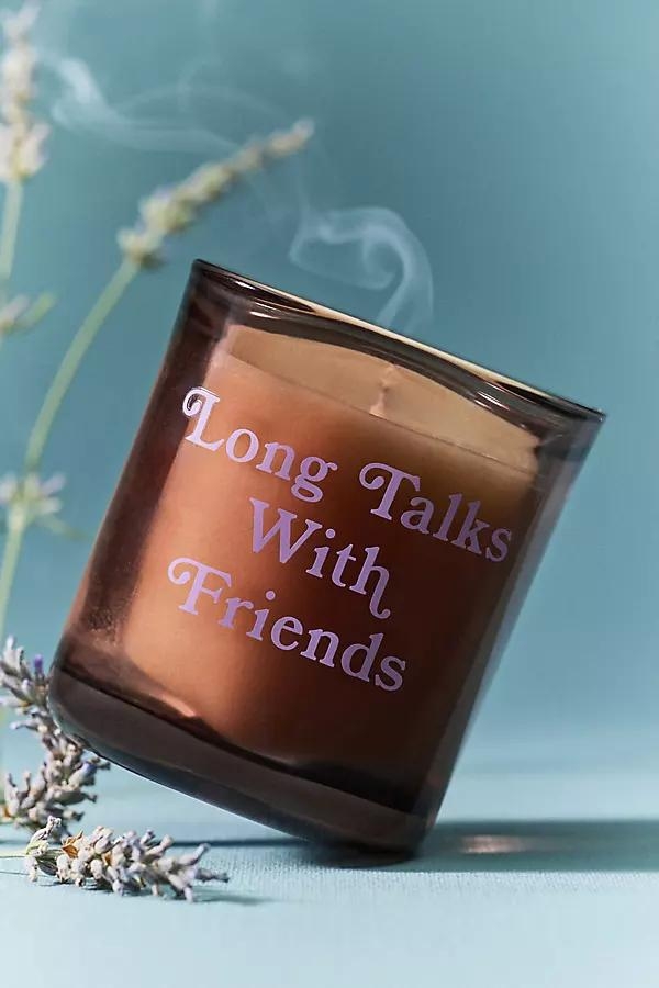 Book Boxed Woody Salted Moss & Lavender Glass Candle - Image 0