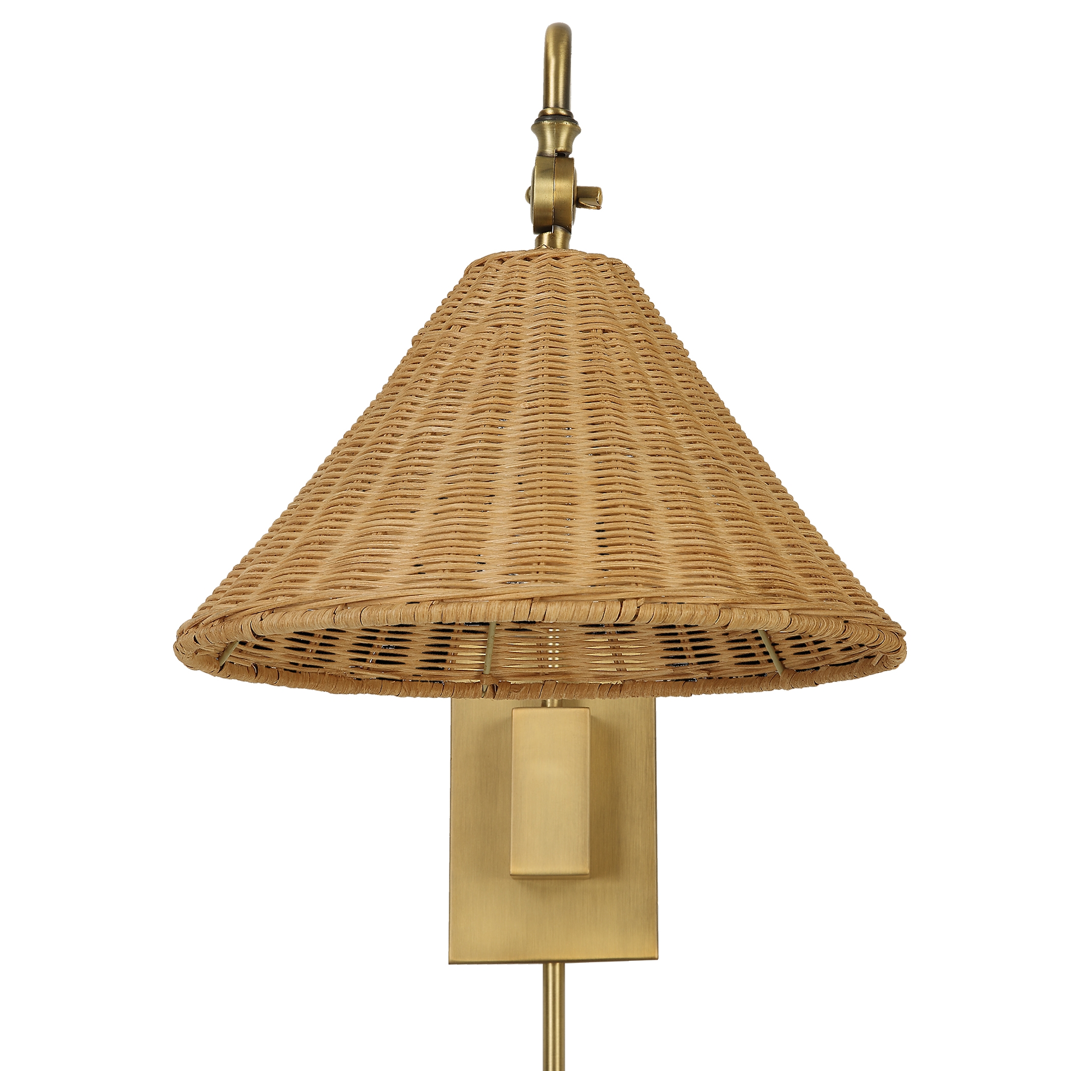 Phuvinh 1 Light Rattan Shade Sconce - Image 7