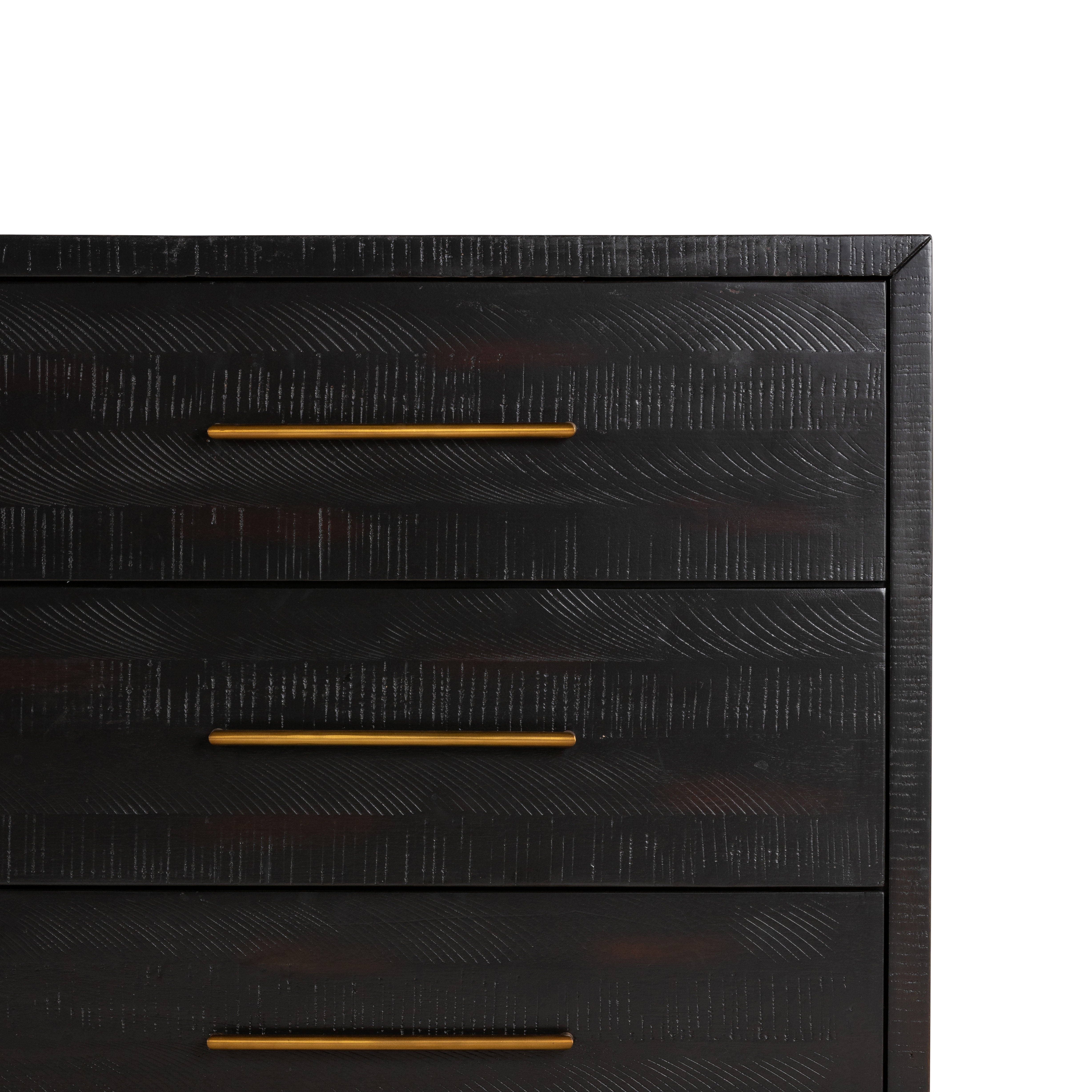 Suki 6 Drawer Dresser-Burnished Black - Image 1
