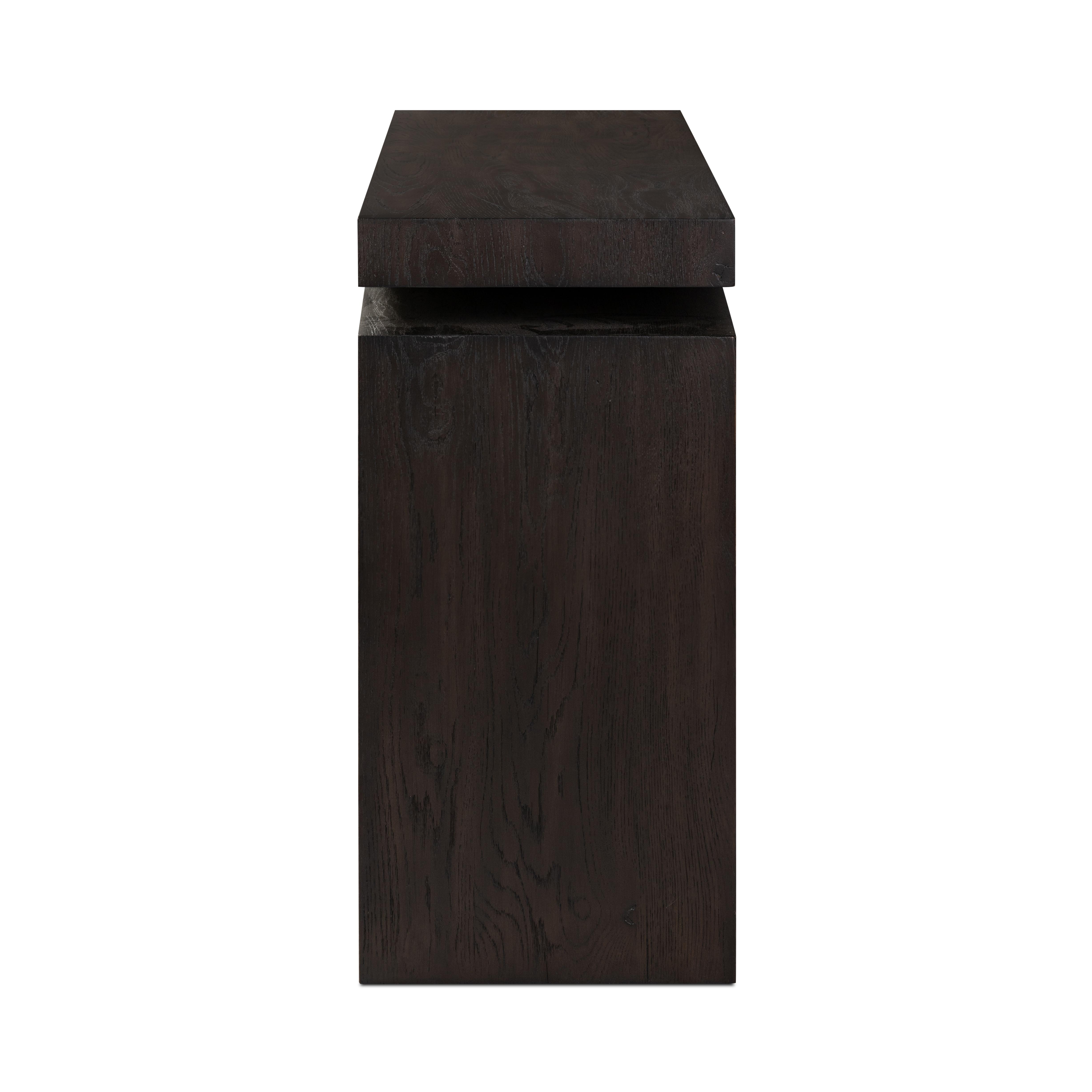 Matthes Console Table-Smoked Black - Image 3