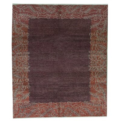 One-of-a-Kind Hand-Knotted Red 6'10" x 8'1" Wool Area Rug - Image 0